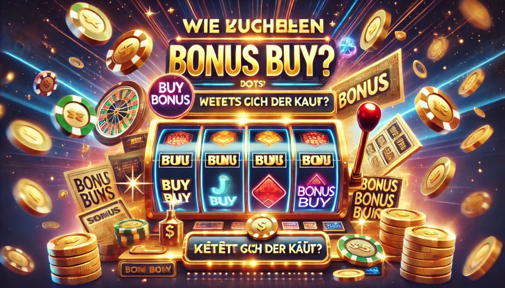 DALLE 20250327 122752 A highimpact and informative 169 banner image for a blog post titled Wie funktionieren Bonus Buy Slots Lohnt sich der Kauf How do Bonus Buy s Umsonst Slots