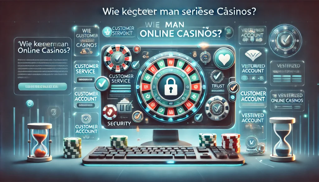 DALLE 20250327 132604 A trustworthy and informative 169 banner image for a blog post titled Wie erkennt man seriöse Online Casinos How to identify reputable online cas Umsonst Slots